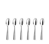 COUZON - Cuillère expresso et moka - Lot de 6 - Silhouette - Acier inoxydable 18/10, Finition Miroir, Epaisseur Forgée, Longueur 120 mm - Inox