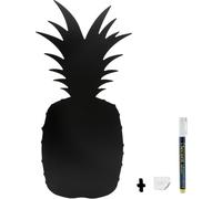 Silhouette Ardoise ''Ananas'' - Feutre-craie Inclus Et Kit Velcro Pour Accrochage Mural - 30x50cm - Securit