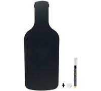 Silhouette ardoise ''bouteille'' Feutre craie inclus et kit velcro pour accrochage mural 30x50cm Securit