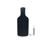 Silhouette ardoise ''bouteille'' Feutre craie inclus et kit velcro pour accrochage mural 30x50cm Securit