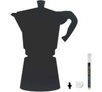 Silhouette Ardoise ''Cafetière'' Feutre craie inclus et kit velcro pour accroche murale 30x50cm Securit G