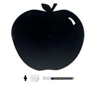 Silhouette ardoise ''Pomme'' - Feutre-craie inclus et kit velcro pour accrochage mural - 30x50cm - Securit