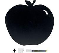 Silhouette ardoise ''Pomme'' Feutre craie inclus et kit velcro pour accrochage mural 30x50cm Securit G