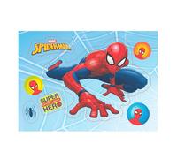 SILHOUETTE AZYME MARVEL SPIDERMAN DECORATION DE GATEAU D'ANNIVERSAIRE ENFANTS
