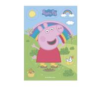 SILHOUETTE AZYME PEPPA PIG DECOR GATEAU ANNIVERSAIRE