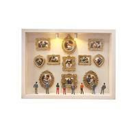 Silhouette Box - Cadre de boîte d'ombre DIY - Décoration de bureau créative avec éclairage LED - Kit d'exposition miniature pour photos et figurines, collectionneurs et créatifs