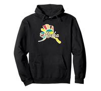 Silhouette Colorée de l'Alaska pour Aventure Voyage Sweat à Capuche