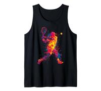 Silhouette colorée pour Joueur de Tennis Débardeur