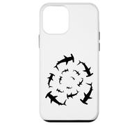 Silhouette d'amoureux de Requins marteaux circulant au-Dessus Coque pour iPhone 12 Mini