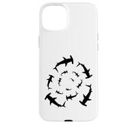 Silhouette d'amoureux de Requins marteaux circulant au-Dessus Coque pour iPhone 15 Plus