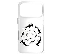 Silhouette d'amoureux de Requins marteaux circulant au-Dessus Coque pour iPhone 17 Pro