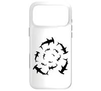 Silhouette d'amoureux de Requins marteaux circulant au-Dessus Coque pour iPhone 17 Pro Max