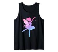 Silhouette de Ballerine dansante de fée Pastel Princesse Débardeur