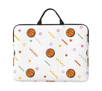 Silhouette de Basket-Ball,Housse pour Ordinateur Portable 14 Pouces, Sacoche pour Ordinateur Portable, Mallette avec poignée