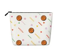 Silhouette de Basket-Ball,Trousse de Toilette de Voyage Portable, Imitation Lin, en Lin.