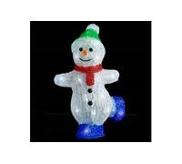 Silhouette de bonhomme de neige de Noël LED Acrylique 30 cm