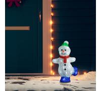 Silhouette de Bonhomme de Neige de Noël LED Acrylique 30 cm Figurine vidaXL