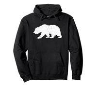 Silhouette de Californie Ours Grizzly State Flag Cali République Sweat à Capuche