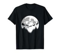 Silhouette de cavaliers pleine lune T-Shirt