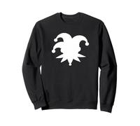 Silhouette de Chapeau de bouffon Minimaliste - Motif Symbole surréaliste Sombre Sweatshirt