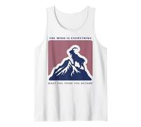 Silhouette de chèvre de Montagne | Art Graphique de Motivation Débardeur