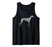 Silhouette de Chien Love Greyhound Mot Nuage propriétaire d'animal Débardeur