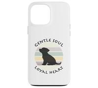 Silhouette de Chiot Adorable cœur fidèle de Gentle Soul Coque pour iPhone 13 Pro Max