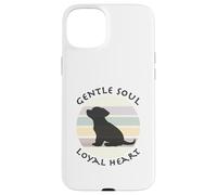 Silhouette de Chiot Adorable cœur fidèle de Gentle Soul Coque pour iPhone 15 Plus