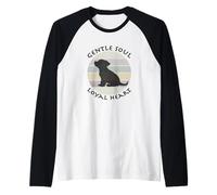 Silhouette de Chiot Adorable cœur fidèle de Gentle Soul Manche Raglan