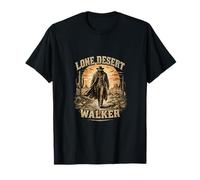 Silhouette de Cowboy Vintage Western Desert Wanderer T-Shirt