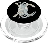 Silhouette de Crabe Carte de la Baie de Chesapeake PopSockets PopGrip pour MagSafe