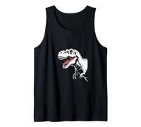 Silhouette de Dinosaure - Graphiques préhistoriques minimalistes Débardeur