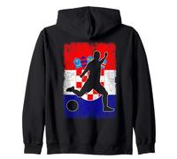 Silhouette de Drapeau croate fierté de la Croatie Amoureux du Sport Sweat à Capuche