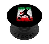 Silhouette de Drapeau de l'Iran Pride pour Les Amateurs de Sport PopSockets PopGrip Adhésif