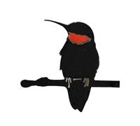 Silhouette de fer à oiseaux, décoration artistique en métal d'oiseau en métal - Statues simulées de colibris en métal,Farmhouse Animal Bird Fence Decor for Yard, Arbre, Clôture, porche