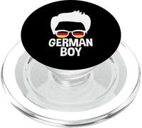 Silhouette de garçon Allemand, Drapeau Allemand, Style garçon PopSockets PopGrip pour MagSafe