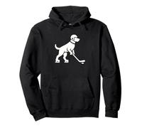 Silhouette de hockey minimaliste pour chien Sweat à Capuche