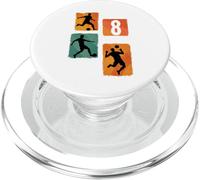 Silhouette de Joueur de Football numéro 8 PopSockets PopGrip pour MagSafe