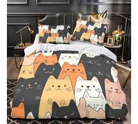 Silhouette de karaté Parure de Lit 3D Effet Microfibre Hypoallergique Super Douce Arts Martiaux Housse de Couette Fermeture Éclair Douce Ultra Douce for Couple Amoureux Super King（260x220cm）