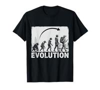 Silhouette de l'évolution vers l'archéologie archéologique T-Shirt