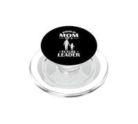 Silhouette de Maman fière d'un Futur Leader PopSockets PopGrip pour MagSafe