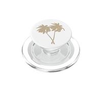 Silhouette de Palmiers Beige PopSockets PopGrip pour MagSafe
