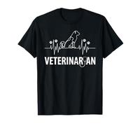 Silhouette de Patte de Chat vétérinaire Minimaliste T-Shirt