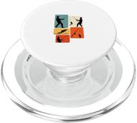 Silhouette de pêche au Design rétro PopSockets PopGrip pour MagSafe