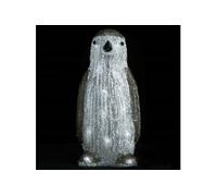 vidaXL Silhouette de pingouin de Noël LED Acrylique 30 cm