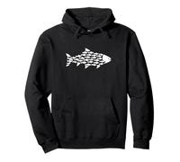 Silhouette de Poisson Truite Mignon Poisson drôle Amateur de Poisson Sweat à Capuche