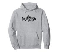 Silhouette de Poisson Truite Poisson Mignon Poisson Amateur de Poisson Sweat à Capuche