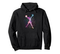Silhouette de Pom-Pom Girl drôle Cheerleader Squad Team Cheer Sweat à Capuche