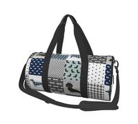 Silhouette de Race de Chien de Compagnie Teckel Noir et feu, Sac de Voyage de Grande capacité, Sac à Main Rond, Sac de Voyage de Sport, fourre-Tout, Sac de Fitness