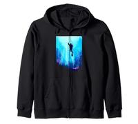 Silhouette de récif sous-Marin pour Plongeur Sweat à Capuche